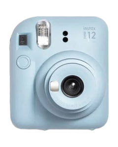 Fujifilm Instax Mini 12 Instant Camera with Instant Film - Mini Size, One-Step Photo Printing, Birthday Gift, Mini 12 Hydrangea Blue, International Version, National Day & Mid-Autumn Festival Gift