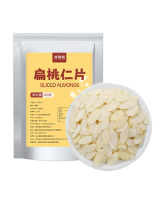 Xian Wowow Sliced Almonds 200g - Almond Slices for Homemade Cookies, Nougat, Glutinous Rice Boats, and Baking Ingredients
