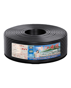 Pearl River Cable ZC-RVV Flame Retardant Waterproof 3-Core * 2.5mm² Double-Layer Stranded Outdoor Flexible Power Cable / Black 100m