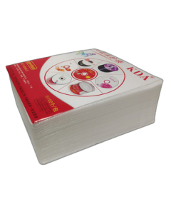 KDA Thick White Frosted PP Double-Sided CD/DVD Sleeves, Universal 12CM Disc Storage Bags, CD Protection Covers, 100pcs/Pack