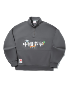 Li Ning China Li Ning Unisex Hooded Sweatshirt 25 Fall Embroidered Loose Stand Collar Sport Top AWDV743