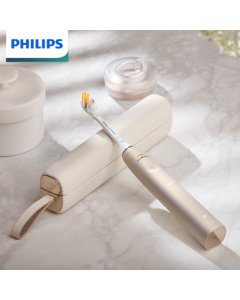PHILIPS Electric Toothbrush for Adults - Sonic Vibration Smart High-End Electric Toothbrush with Precision Intelligent Adjustment HX9996/11 Champagne Gold