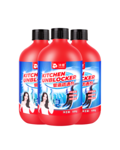 Momeng Drain Cleaner - Kitchen Toilet Drain Pipe Unclogger, Floor Drain Powerful Dissolver 500g*3 Bottles