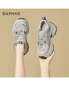 Daphne Platform Sneakers 2025 Spring/Autumn New Versatile 7cm Height-Increasing Casual Shoes in Blue, Size 38