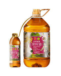 Chucui COFCO Original Fragrant Rapeseed Oil 5L + 400mL Low Erucic Acid Non-GMO Edible Oil Physical Pressing