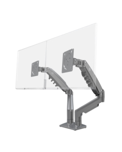 NB Dual Monitor Stand with Arms, Dual Screen Monitor Mount, Double Monitor Arm, Desk Clamp Monitor Stand for Computer F160-G