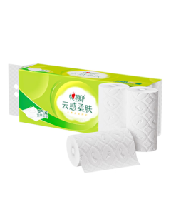 Heartex Coreless Toilet Paper, Cloud-Touch Softness, 4-Ply 70g*10 Rolls, Bath Tissue, Soft & Durable, Tissue Paper