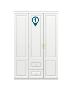 Lin's Home Simple Wardrobe for Bedroom, Storage Cabinet, Multi-Purpose Small Closet JO10D