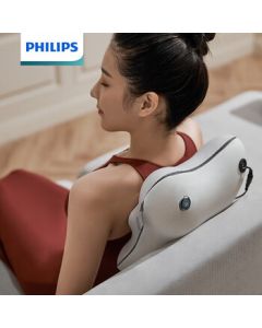 Philips (PHILIPS) Massager Full Body Shoulder Neck Cervical Lumbar Back Massager Heating Massage Cushion Pillow Gray PPM3101B