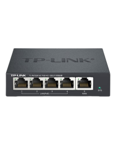 TP-LINK TL-R470GP-AC PoE Power Supply & AP Management All-in-One Enterprise Router, 5 Gigabit Ports (1 WAN + 4 LAN), 4 Ports Support PoE