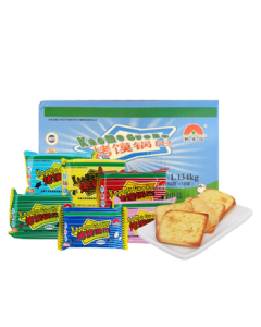 New Homeland Snacks Assorted Flavors Baked Crisp Biscuit and Mantou Slices 63g*18 Packs/Box