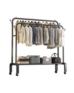 Nanye Floor Hanger, Bedroom Clothes Rack, Dormitory Coat Stand, Balcony Drying Rack, Simple Storage Shelf GYGX-19