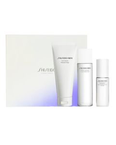 Shiseido Men's Three-Piece Limited Edition Holiday Skincare Gift Set (Lotion, Emulsion, Cleanser) - Valentine's Day Gift for Boyfriend or Husband