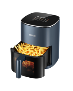 SUPOR Air Fryer No Need to Flip, 6L Large Capacity, Visual Steam Tender Fry, Smart Multi-function Electric Fryer KD60D830A for Home Use