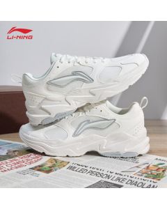 Li Ning Casual Shoes Pulse Men's Sneakers 2025 Spring/Fall New Low-Top Dad Shoes White Breathable Lightweight Leisure Shoes
