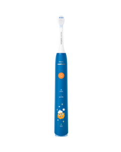 PHILIPS Kids Electric Toothbrush - Birthday Gift for Boys and Girls, Suitable for Ages 4-12, 2 Modes, Includes 2 Brush Heads, Blue HX2432/01