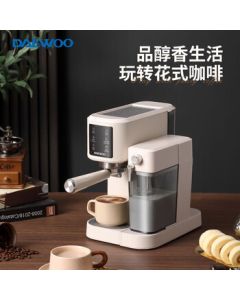 DAEWOO Coffee Machine for Home and Office, Small Espresso and Milk Frother Pressure Coffee Maker DY-KF10B