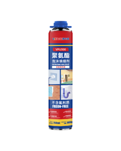 VIKAGU A2 Grade Hardness Polyurethane Foam Sealant Foaming Agent Foam Adhesive for Doors and Windows, All-in-One Gun Barrel VPU300 900g