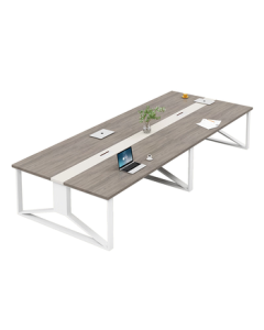 Saint Li Conference Table and Chair Set, Office Desk for Business Reception and Negotiation, Large/Small Rectangular Table 3.0*1.3m (Single Table)