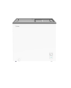 Midea Small Freezer 200L, Compact Household Freezer, Commercial Display Case for Large Capacity Ice Cream, Beverage, and Fruit Storage, Refrigerated Fresh-Keeping Showcase MS-205LGE