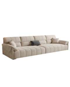 DDC Fabric Sofa, Small Apartment Living Room Sofa, Cat Claw Velvet Minimalist Straight Sofa 9031y-10