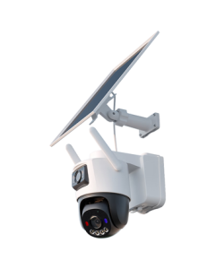 Lechange SA70F Dual-Lens Solar Camera with Lifetime 4G Unlimited Data, Wireless Surveillance Camera No WiFi Needed, No Power Cord, 360° Coverage with Night Vision for Outdoor Use