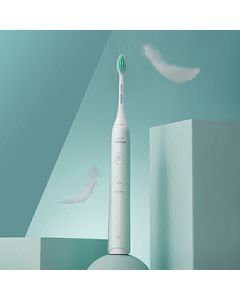 Philips (PHILIPS) Sonic Electric Toothbrush for Adults - Portable Soft Bristle with Two Modes HX2421 Mint Green