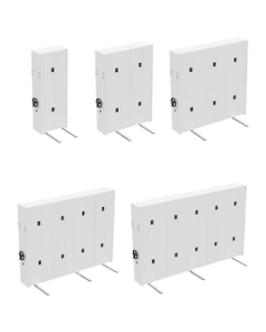 ZHONGWEI Steel Mobile Compact Shelving Cabinet Hand-Cranked File Cabinet (1 Row of 4 Units, Price per Cubic Meter)