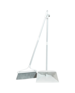 Miao Jie Broom and Dustpan Set with Extended Lightweight and Durable Handle