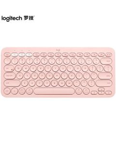 Logitech K380 Multi-Device Bluetooth Keyboard (Dogwood Pink) - Office Keyboard, Portable, Ultra-Thin, Laptop Keyboard
