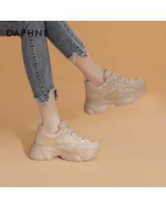 Daphne Daphne Platform Chunky Sneakers Women's Shoes New Arrival Small Luxury Style Casual Sneakers Women's Trendy Ins Fashion Brown Size 36