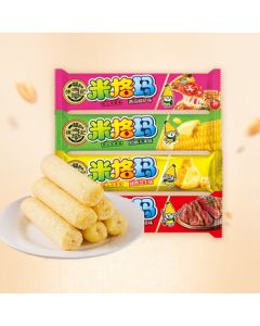 Hsu Fu Chi Mi Ge Ma Rice Roll with Filling 720g*2 Bags Mixed Flavors Bulk Snacks Children's Puffed Pastry