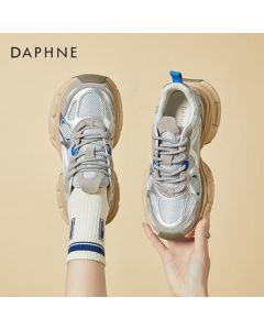Daphne Casual Shoes for Women, Lightweight Platform Dad Shoes, Mesh Breathable Sports Shoes 4023101254 Silver 37