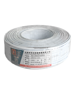 Mindar RVV2*1.5mm² Flat Sheathed Cable, National Standard 2-Core Copper Flexible Cable, White 100m/Coil