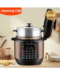Joyoung Electric Pressure Cooker, 8L Large Capacity Multi-functional Home Use Pressure Cooker Rice Cooker Steamer with One-Touch Operation, Non-Stick Inner Pot and Steaming Basket Y-80YS2
