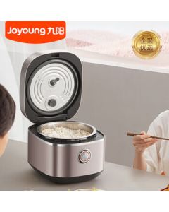 Joyoung Space Series 4L 3-8 Person Non-Coating Rice Cooker with Low-Sugar Rice Function, Wind-Cool Water Film, Stainless Steel Inner Pot, Smart Pre-set, 4L 40N3