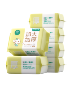 PurCotton [Same as Sun Yingsha] Extra Large & Thick 100% Cotton Baby Cotton Soft Towels, 70 Sheets * 6 Packs