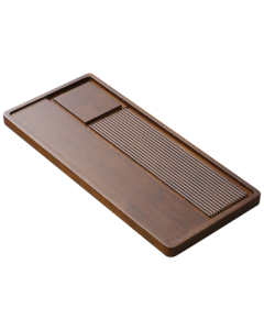 Eight Thousand Miles Tea Tray Integrated Kung Fu Tea Table Large Tea Tray Solid Wood Tray with Drainage and Water Collection, Imitation Bakelite Grain