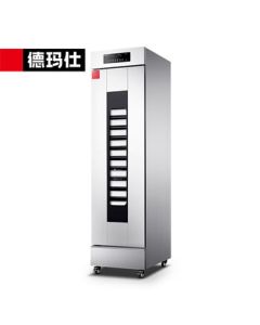 DEMASHI Commercial Proofing Box, Automatic Bread and Steamed Bun Proofer, Stainless Steel Constant Temperature Fermentation Cabinet [Computer Model] Single Door 16-Layer FJX-16