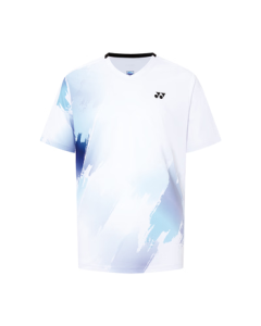 YONEX Badminton Short Sleeve Men's Quick-Dry Training T-Shirt 1104025BCR White L