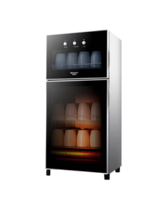 DEMASHI Tea Cup Sterilizer - High-Temperature Mini Tea Set, Tableware, and Utensil Vertical Cup Double-Door Three-Layer Disinfection Cabinet ZTD80A-1 Upgraded Model XDZ70-A1