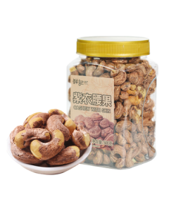 Xianji Purple Cashew Nuts 500g, Daily Mixed Nuts, Roasted Nuts for Pregnant Women, Large Skin-On Cashew Kernels, Snack