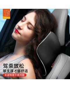 GiGi Car Headrest Neck Pillow G-1107 Space Memory Foam Travel Pillow Black