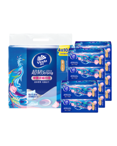 Vinda Ultra-Strong Napkins 4-Ply 20 Sheets*10 Packs, National Trend Design, Hard to Break When Wet, Small Towels