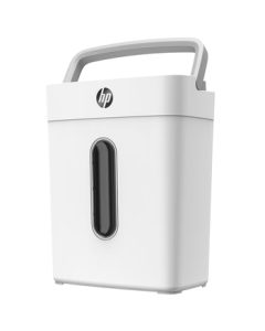 HP HP Level 4 High-Security Mini Office Home Business Small Low-Noise Paper Shredder, Single Pass 6 Sheets, Continuous Shredding for 5 Minutes, 15L Capacity, Can Shred Staples and Cards - W1505CC