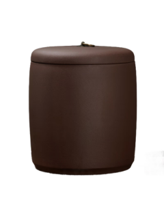 Gold-Inlaid Original Mineral Purple Clay Pu-erh Tea Canister Set, Airtight Storage Tea Accessory, Large Round Tea Canister