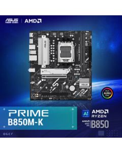 ASUS PRIME B850M-K Motherboard for CPU 9700X/9800X3D/9600X (AMD B850/Socket AM5)