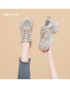 DAPHNE Daphne Platform Chunky Sneakers for Women Casual Running Shoes Grey Size 39