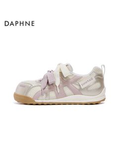 Daphne Summer New Versatile Casual German Training Sneakers for Women 4025101627 Beige Purple 36