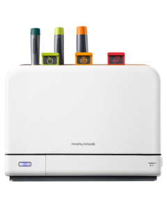 Morphyrichards Knife, Chopstick & Cutting Board Sterilizer - UV Sterilization & Drying Machine for Knives, Integrated Cutting Board Sterilizer & Dryer, Classified Boards, Knife Storage, 3 Boards & 3 Knives MR1001